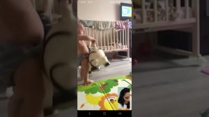На видео связи с бабушкой Олей