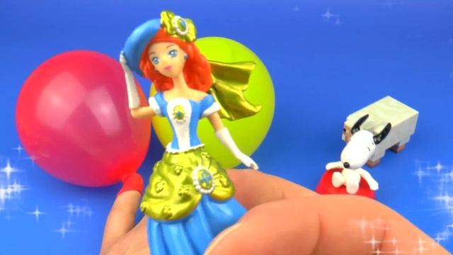 Шарики Воздушные с Игрушкой Сюрприз Minecraft Snoopy PRINCESS DISNEY air balloons