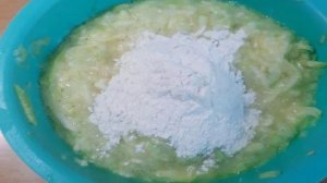 Оладьи из кабачка с припеком