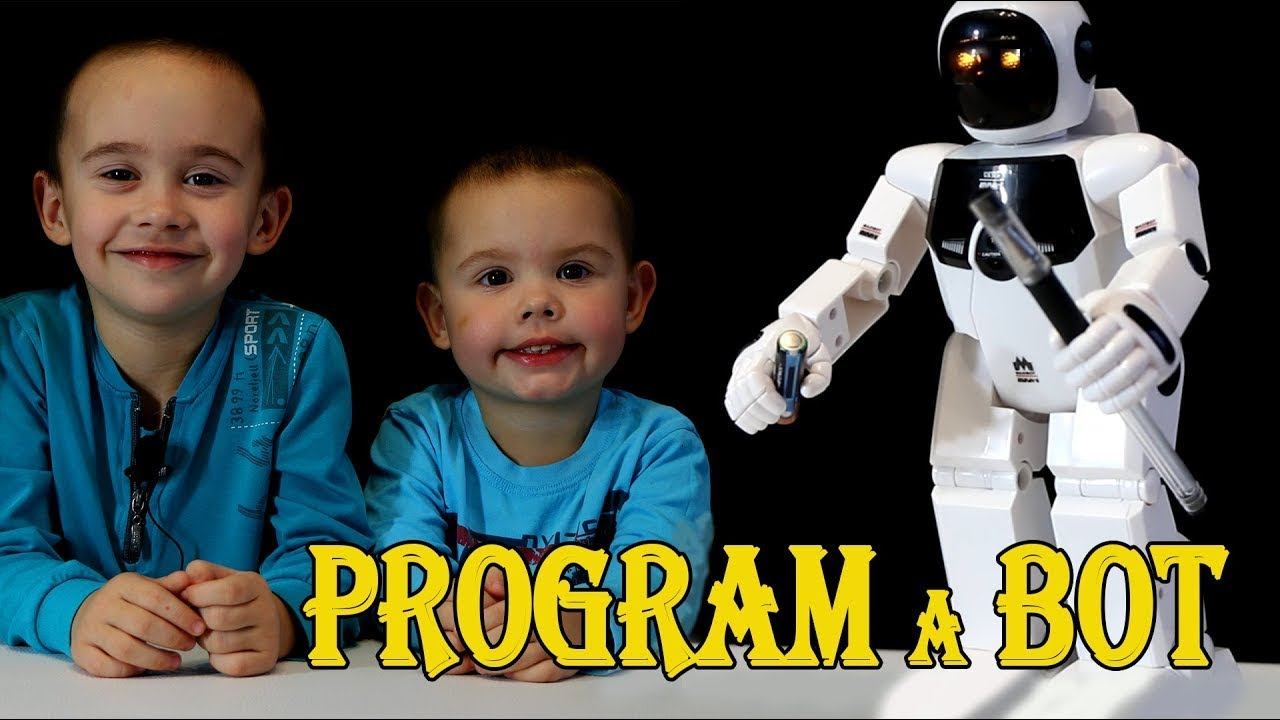 Видео с игрушками для детей. Роботы - игрушки. Program Bot смотреть онлайн