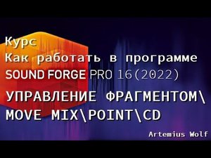 SoundForge 16 (2022) - урок 13. Управление Фрагментом\Move Mix\Point\CD