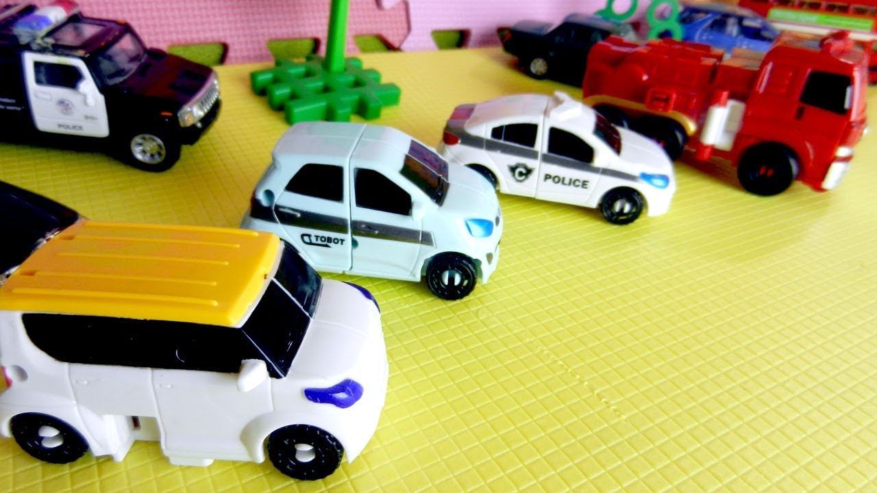 Тоботы - Трансформеры и игрушечные машинки. Видео с игрушками смотреть онлайн