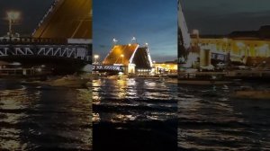 Архивное видео. Санкт Питербург 2022 года, отпуск. Развод мостов #Shorts