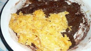 Шоколадный кекс с тыквой