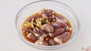Куриные сердечки по- китайски