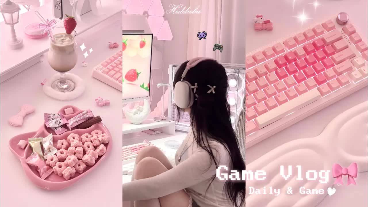 ʚ Vlog ɞㅣMy own cute home PC room✧°.🎀ㅣ🕹️Sweet desserts and games to enjoy at home🍵🍓ㅣinZOI Play˚♡ смотреть онлайн