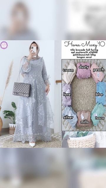 koleksi gamis brokat terbaru 2023 #shortfeed #gamisbrokat