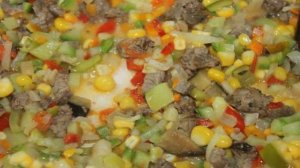 Суп с овощами и телятиной