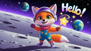 Учим буквы с лисёнком Фокси: Космическое путешествие по алфавиту! 🌕🚀