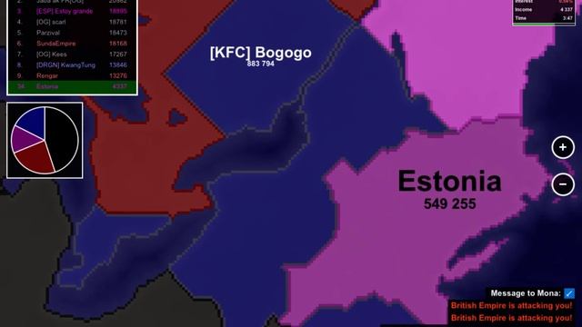 I played as Estonia in Territorial.io смотреть онлайн