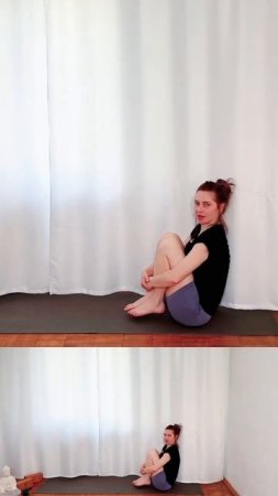 Баланс на ягодицах - вариация позы лодки