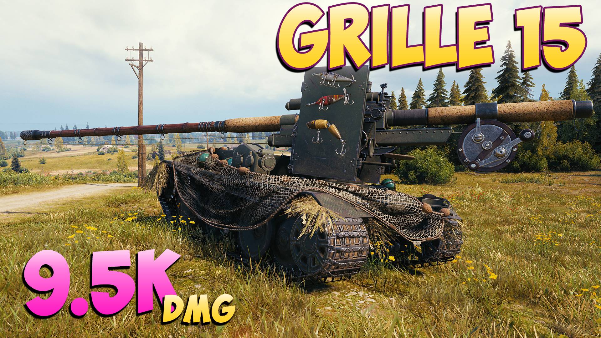 Grille 15 - 7 Фрагов 9.5K Урона - Прожорливый! - Мир Танков