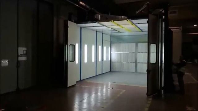 Washing booth with pneumatic opening roof - Камера подготовки с пневматическим открытием крыши