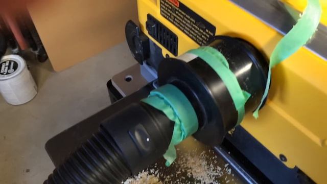 DeWalt DW735 Dust Collection Setup