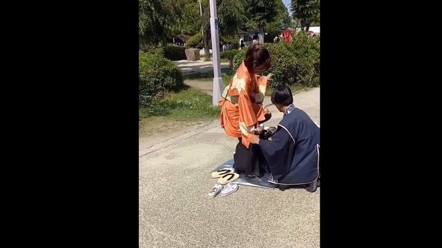 HOW TO WEAR KIMONO | SAMURAI KIMONO EXPERIENCE |OSAKA CASTLE PARK | JAPAN TRAVEL смотреть онлайн