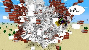 Взорвал 26 000 динамитов в Minecraft