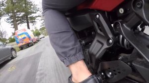 SHARK RAW HELMET  TEST DRIVE ON YAMAHA MT-07 2016