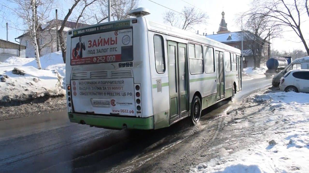 Автобус ЛиАЗ-5256.45 (Р 066 НЕ 22). Покатушки по Барнаулу.