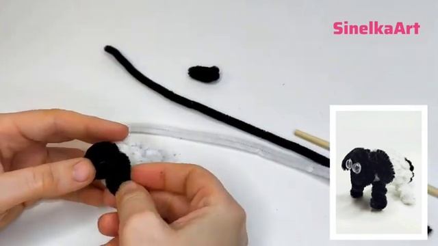 Поделка из синельной проволоки / Pipe Cleaner /  DIY / Tutorial / Синельная проволока мастер класс