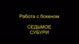 СЕДЬМОЕ СУБУРИ. Работа с бокеном. Айкидо "Борей"