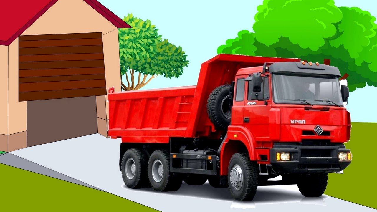 Мультик про машины. Строительные и дорожные машины в гараже смотреть онлайн