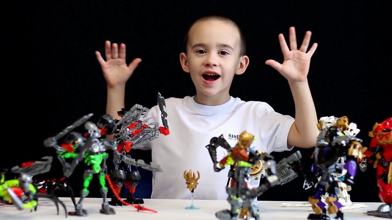 Игрушки Лего. Лего Бионикл: Паучий Череп. Стальной череп против Создателя масок смотреть онлайн