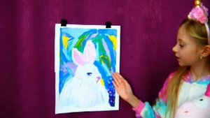 Карамелька идет на выставку рисунков! 🦄💜