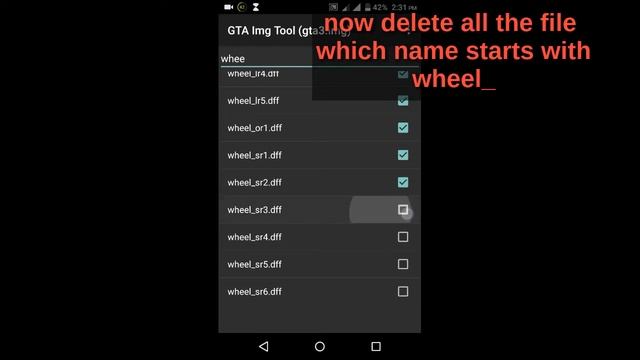 GTA san Andreas android new car wheels pack mod install without pc/txd fucker !!