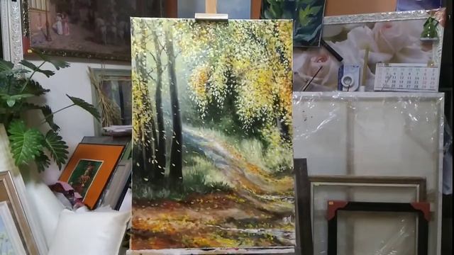 ...Просто осень...подготовка к выставке ,,Осенний вернисаж,, продолжается... смотреть онлайн