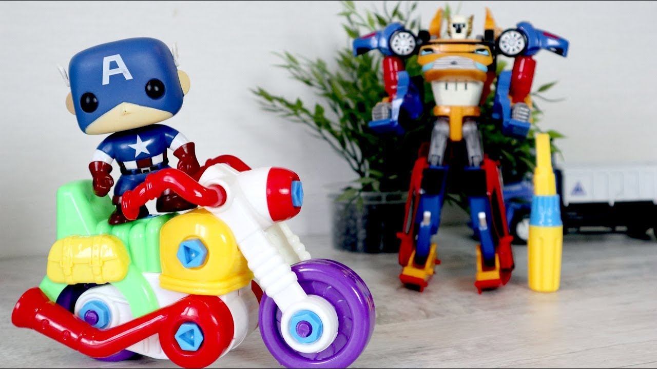 Тобот Тритан и его автосервис. Собираем мотоцикл. Большая сборка смотреть онлайн