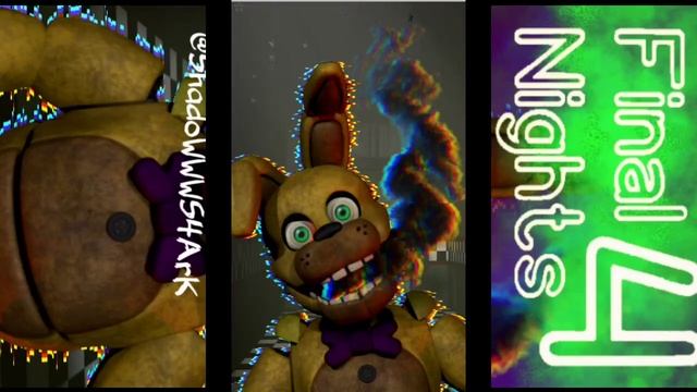 Делаю 3D арт (обои) по Final nights 4 #SHadoWWWS4ark #art  #3d #fnaf