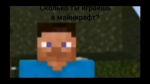 сколько ты играешь в майнкрафт?