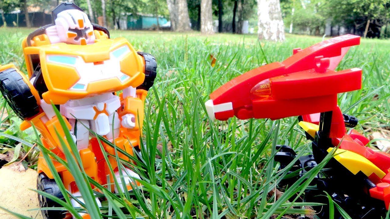 Дракон и Тобот - трансформер X. Новый дом для дракона. Видео с игрушками смотреть онлайн