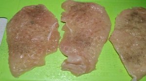 Куриная отбивная в яично-сметанном кляре