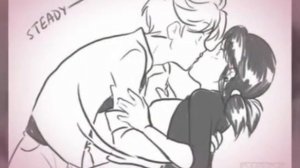 Комикс леди баг и супер кот.  Случайный поцелуй.