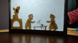 Театр теней. Курочка ряба. Сделал папа для детей.