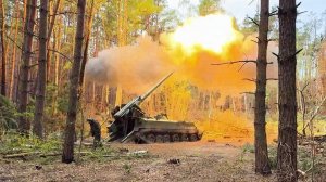 Артиллеристы 810-й бригады уничтожают позиции ВСУ в Сумской области.