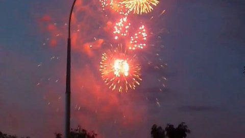 Салют в г.Кемерово на день города 12июня 2013г