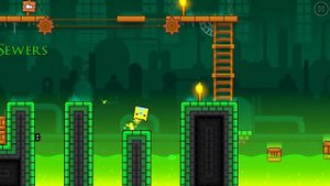 прохождение tower первые два уровня на все монетки в геометрия Деш (geometry dash)