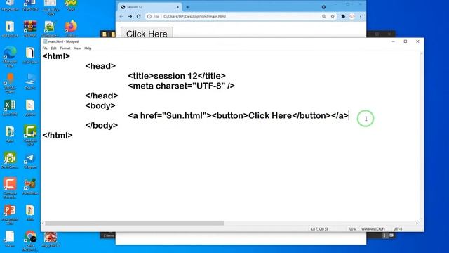 HTML And CSS Tutorial For Beginners[2021] - Session12(Create button)