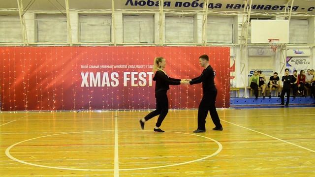 Xmas Fest 2023 ProAm рутины Дмитрий Машуков и Анна Болотина  ХАСТЛ DISCOFOX