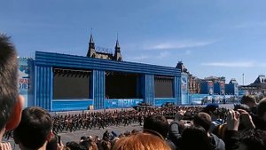 Песня оркестра на параде Победы