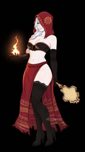 speedpaint Desert Sorceress / скоростное рисование моего персонажа в образе Пустынной волшебницы
