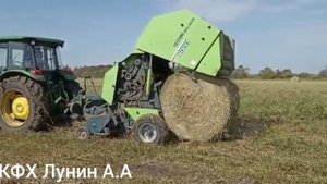 Прессование сена в рулоны,Японским прессом CUTTING ROLL BALER 4000. 14.09.2022г.