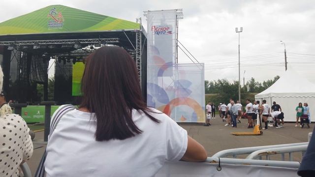 Состязание стронгменов на острове Татышев в Красноярске. Август 2023