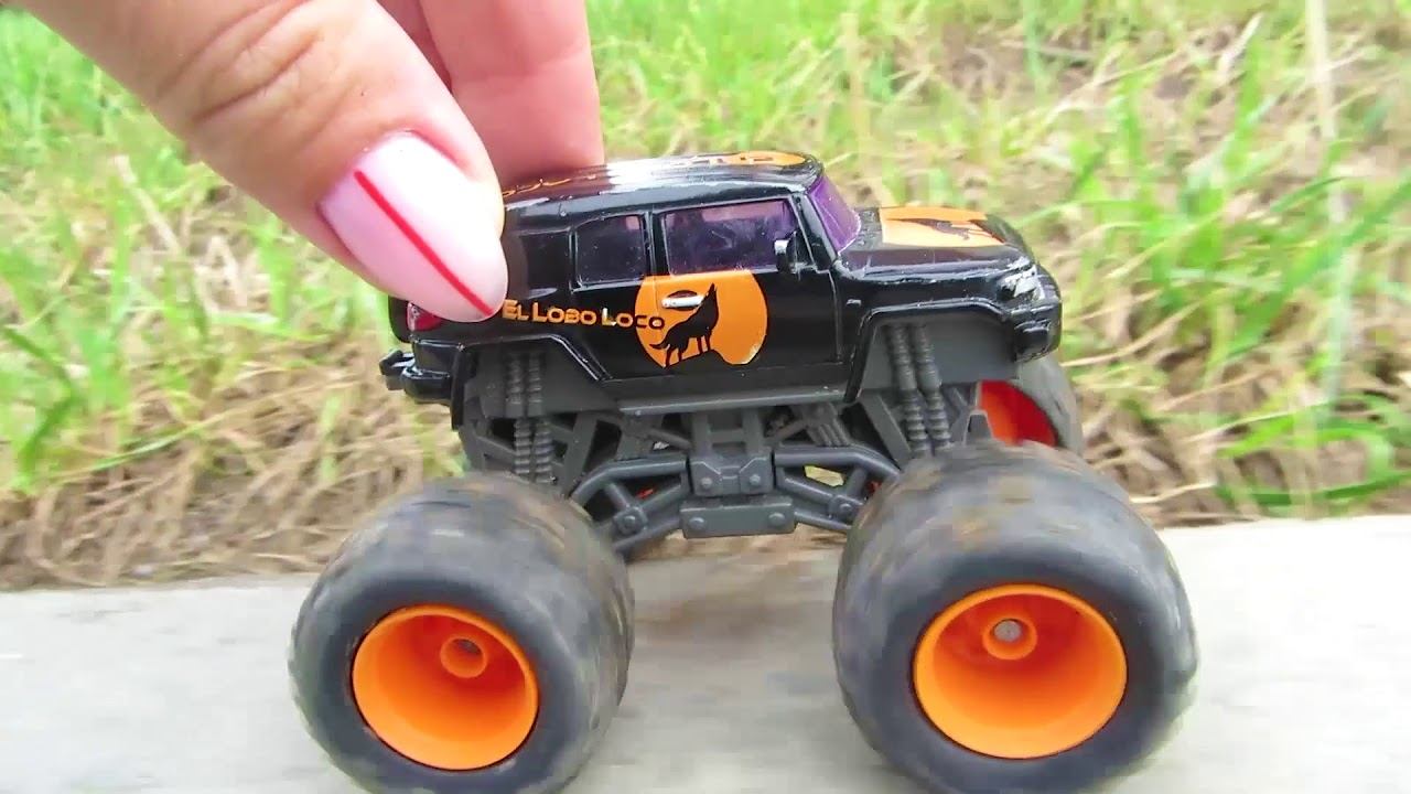 Машины. Монстр трак - прогулка. Игрушечные машины. Видео для детей смотреть онлайн