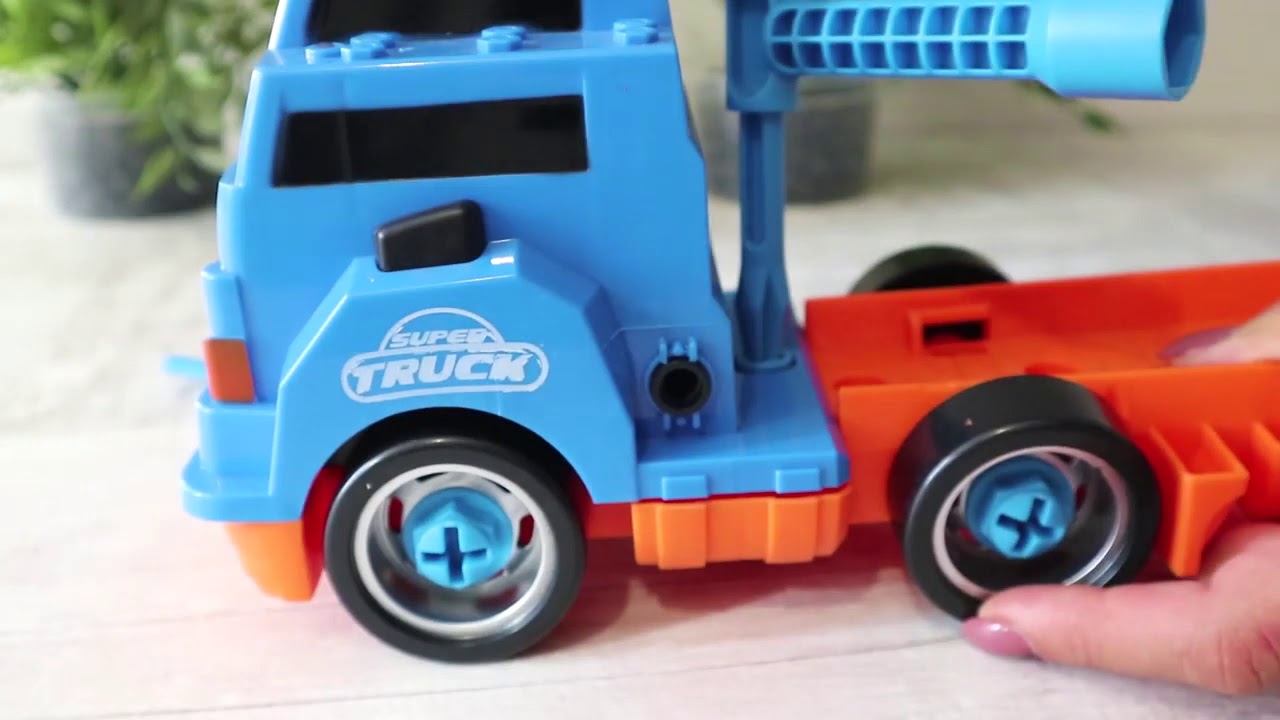 Машины. Собираем грузовик. Детский конструктор. Машины для детей смотреть онлайн