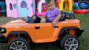 Рома и Диана НОВАЯ МАШИНА Ромы - HENES BROON, ЭЛЕКТРОМОБИЛЬ c Планшетом