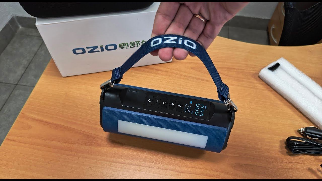 Компрессор автомобильный беспроводной 120 Вт, 40 л/мин с функцией powerbank от фирмы OZIO