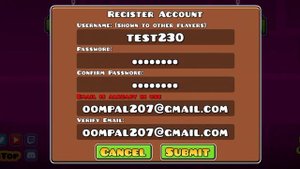 как сделать аккаунт в geometry dash за 5 мин